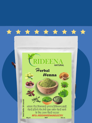 Rideena Pure and Organic Henna Powder For Hair Colour(1250 g)