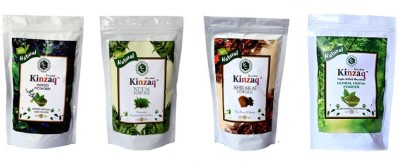 kinzaq Combo Indigo & Henna Shikakai & Neem Powder Natural Hair Dye Cleanser Pack of 4(400 g)