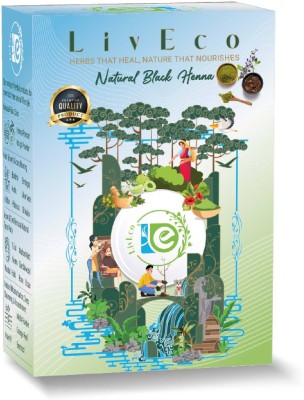 LivEco Organic Black Henna Powder For Hair Color| Brown / Black | Pre-mix Henna Indigo(150 g)