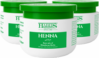 Habibs Henna Mehndi Powder Enriched with Bhringraj Amla Reetha For brown shade to hair(600 g)