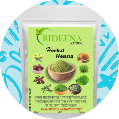 Rideena Natural and Organic Henna Powder For Hair pack & Colour(750 g)