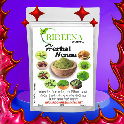 Rideena Natural and Pure Herbal Henna Mehandi Powder For Hair Colour(1250 g)