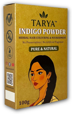 Tarya Organic Indigo Powder (Indigofera Tinctoria) for Hair Color & Nourishment, 100g(100 g)