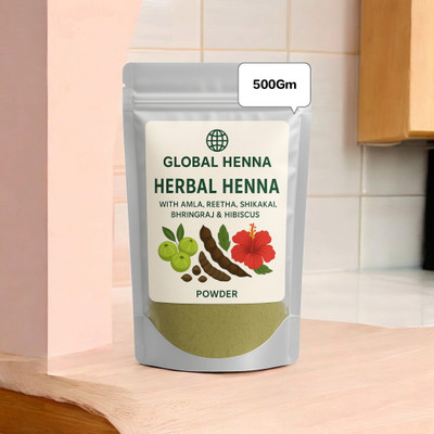 Beautoherb Fresh Mehandi powder for Hair color 9 Herb(497 g)