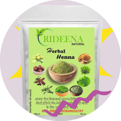 Rideena Organic and Natural Henna Powder For Hair pack & Colour(1250 g)