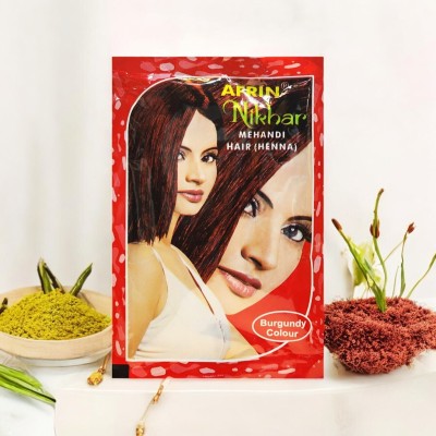 Afrin Nikhar Burgundy Henna Color For Your Hair(30 g)