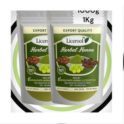 Licerool New Mehandi powder New Pack(991 g)