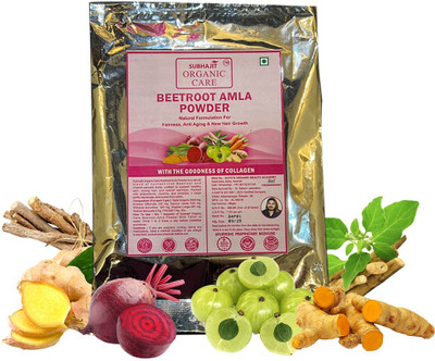 SUBHAJIT ORGANIC CARE Beetroot Amla Powder For Healthy Hair & Skin(50 g)