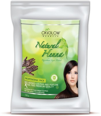 OXYGLOW Herbals Natural Henna Powder,Mehandi for Hair Colour & Hair Design(100 g)