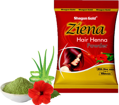 SHAGUN GOLD Organic Herbal Red Ziena henna powder for hair coloring 900 gm 100gm free ziena(1000 g)