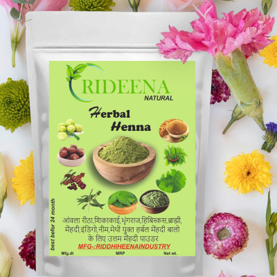 Rideena Pure and Natural Henna Powder For Hair pack & Colour(1250 g)