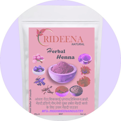 Rideena Pure & Organic Henna Powder For Hair pack & Colour(1000 g)