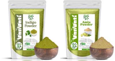 Vanvati Indigo& Amla Powder For Hair Nourishment & Repair Damage Hair(100 g)