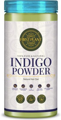 FIRST PLANT Organic Indigo Powder for Black Hair, Natural Herbal Hair Dye, Chemical-Free(200 g)