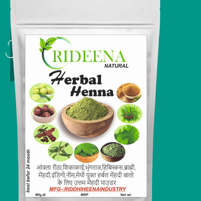 Rideena Organic & Pure Herbal Henna Mehandi Powder For Hair Colour(1800 g)