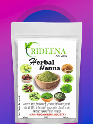 Rideena Pure & Organic Herbal Henna Mehandi Powder For Hair Colour(800 g)