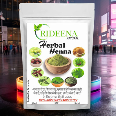 Rideena Organic Herbal Henna Mehandi Powder For Hair Colour(500 g)
