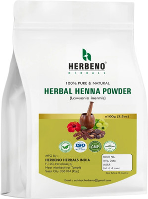 HERBENO Natural herbal henna mehendi powder for hair(100 g)
