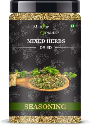 ManHar Organics Dried Mixed Herbs Seasoning: 400gm (Mix of oregano, basil, thyme, chilli flakes)(400 g)