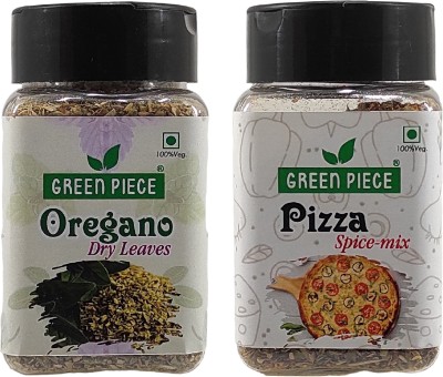 GREEN PIECE Oregano (50g), Pizza Seasoning Spice Mix(50g) (Pack of 2)(100 g)