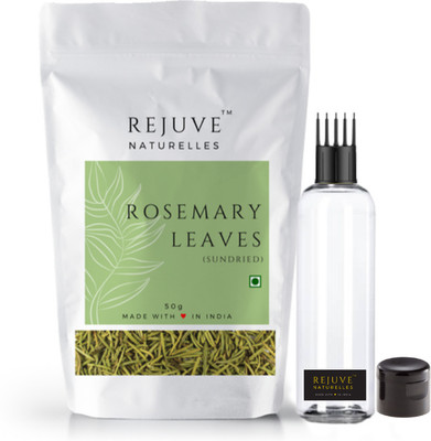 Rejuve Naturelles Rosemary Leaves - 50 g with 200ml Hair Comb Applicator Bottle(50 g)