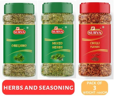 Surya OREGANO, MIXED HERBS AND CHILLI FLAKES COMBO 100gm(100 g)