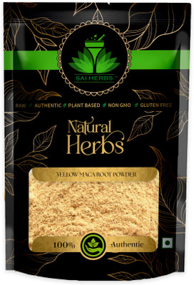 SAI HERBS Yellow Maca Root Powder - Pure & Natural(100 g)