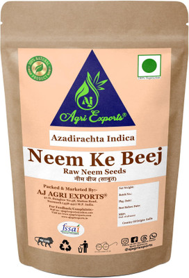 AJ AGRI EXPORTS Raw Edible Neem Seeds - Neem Ke Beej - Neem Seeds - Azadirachta Indica - नीम बीज(100 g)