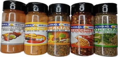 GLOBALBELL BARBEQUE, PERI PERI, ITALIAN, CHILLI FLAKES, OREGANO SEASONING FAMILY PACK(260 g)