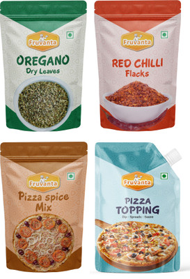 Fruvanta Pizza Topping(100g),Oregano(50g),Red Chilli/Peprica(50g) & Pizza Spice mix(50g)(250 g)