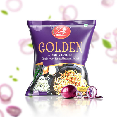 Kings Golden Fried Onion 400g - Best Fried Onion Flakes for Cooking & Garnishing(400 g)