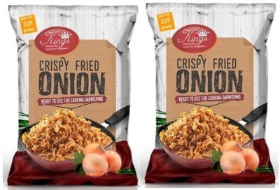 Kings Crispy Fried Onion Combo Pack 200g x 2 = 400g - Ready to Use Fried Onion Flakes(200 g)