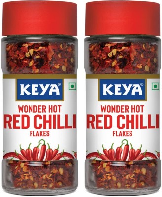 keya Keya Red Chilli Flakes | Premium Herbs 40gm, Pack 2(80 g)