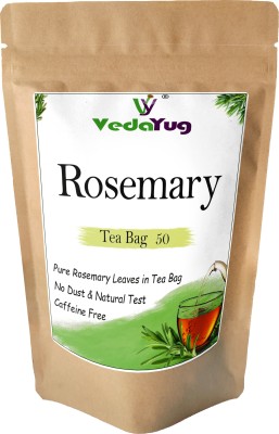 VY VedaYug Rosemary Tea Bags 50 Eco-Friendly Tea Bags Caffeine Free Rosemary Herbal Tea(50 g)