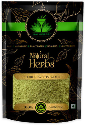 SAI HERBS Dried Raw Khair Leaves Powder - Pure & Natural(250 g)
