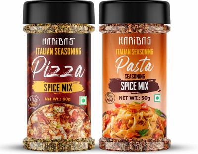 HARIBAS Combo Pasta Seasoning 40gm and Pizza Seasoning 60gm Pizza Dominos Seasonings(100 g)