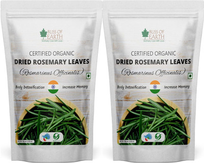 Bliss of Earth Dried Rosemary Leaves Organic Great for Tea, Cooking, Hair & Memory 2x100g(200 g)