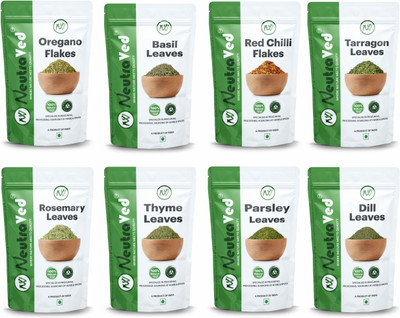 NeutraVed Combo Oregano Chilli Flakes Basil Parsley Thyme Rosemary Dill & Tarragon(295 g)