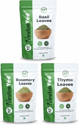 NeutraVed Combo pack of rosemary,basil and thyme dried leaves-90g(90 g)