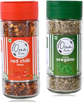 OREA farm Combo _ Red Chilli Flakes (41gm) & Oregano (32gm) Pack Of 2(72 g)