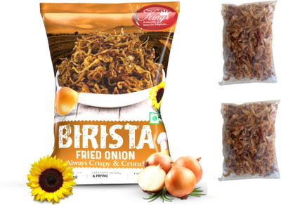 Kings Birista Fried Onion with Sunflower Oil, Crispy & Ready to Use (50g x 2Pouches)(100 g)