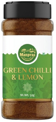 MANPRAS Multi Purpose Green Chilli Lemon Seasoning Pack of 3 Eachg(150 g)