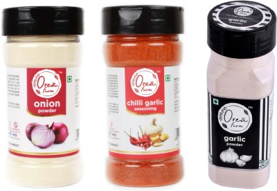 OREA farm Orea Farm - Chilli Garlic (80g),Garlic Powder (80g)&Onion Powder(90g) Pack of 3(250 g)