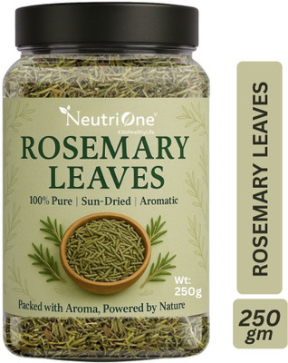 NeutriOne Rosemary Leaves Dried for Hair Growth, Crushed Leaves Seasonings 250g Jar(250 g)