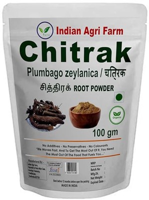 IAgriFarm Chitrak Roots Powder / 100g / Chita Mool / Chita Root / PlumbagoZeylanica Powder(100 g)