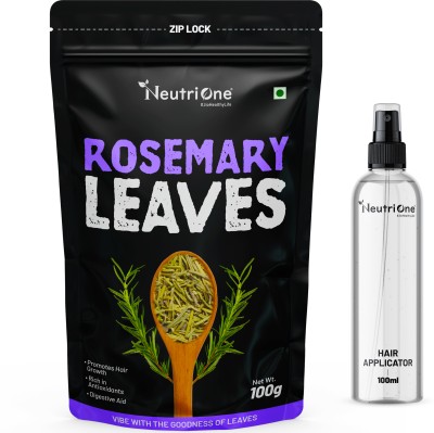 NeutriOne Rosemary Leaves Dried for Hair Growth|Skin Glow| With 100ml Spray Bottle(100 g)