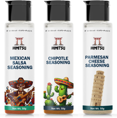 Himitsu Mexican Salsa, Chipotle & Parmesan Cheese Seasoning 50g each (Pack of 3)(150 g)