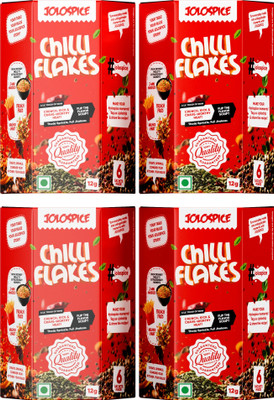 JOLOCHIP JOLOSPICE Chilli Flakes Sachets | 6x2g | Extra Hot Snack Masala(48 g)