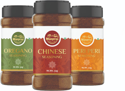 MANPRAS Manpras Seasoning Combo- Chinese- Peri Peri- Oregano(150 g)