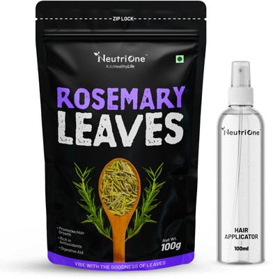 NeutriOne Rosemary Leaves Dried for Hair Growth|Skin Glow| With 100ml Spray Bottle(100 g)